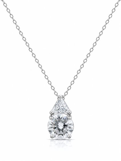 Collier Cianfrone Gioielli Femme in Argent 1.00 Ct CAO4293-BIANCO - CAO4293-BIANCO